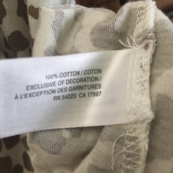 Old Navy Linen & Rayon Tan Top w/Leopard Tank NWT - Picture 8 of 8